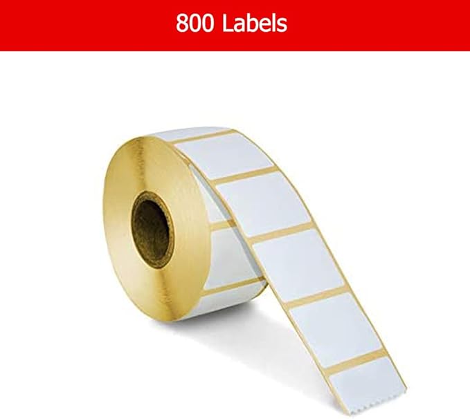OSCAR Value Your Business Sticker Label Size 58x39 mm for Barcode Label Printer Scale | Direct Thermal & Thermal Transfer | White Color | 800 Labels per Roll | 40 mm Core | Best For Grocery Scales (5)