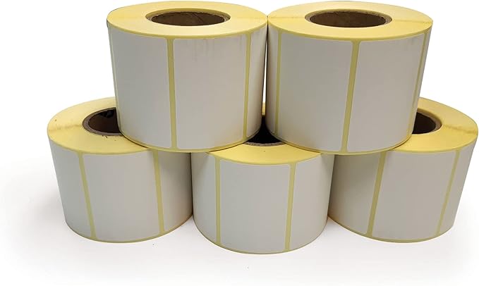 OSCAR Value Your Business Sticker Label Size 58x39 mm for Barcode Label Printer Scale | Direct Thermal & Thermal Transfer | White Color | 800 Labels per Roll | 40 mm Core | Best For Grocery Scales (5)