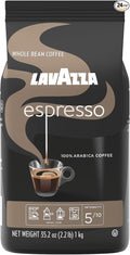 Lavazza Caffe Espresso Whole Bean Coffee Blend, Medium Roast, 2.2-Pound Bag