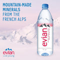 Evian Mineral Water, Naturally Filtered Drinking Water, 330ml Bottled Water Crafted by Nature, Case of 24 x 330ml Evian Water Bottles