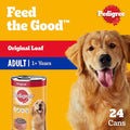 Pedigree Dog Food, Original Loaf Dog Food Wet, Pack of 24x 400g, Complete & Balanced Dog Wet Food For Adult Dogs